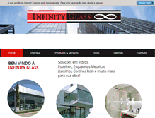 Tablet Screenshot of infinityglass.com.br